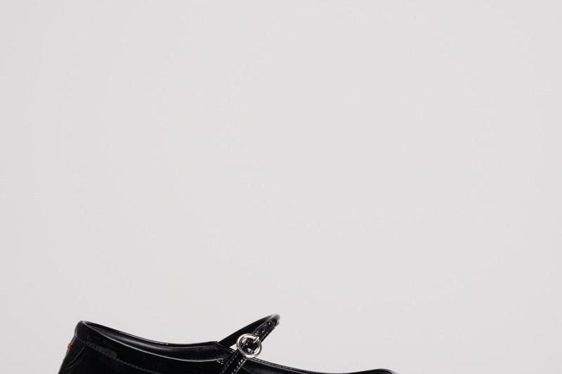 Ballerina in pelle finitura lucida FLRAZS08FL BLACK AEYDE 