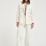 Blazer donna doppiopetto panna GWP00829 P00138211364 GOLDEN GOOSE 