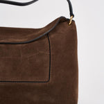 Borsa donna "Penelope" Slouch in suede testa di moro 000148 PALISSANDERSUEDE WANDLER 
