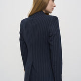 Abito donna blu gessato TPARIGI10BAD 50006B1107 TAGLIATORE 