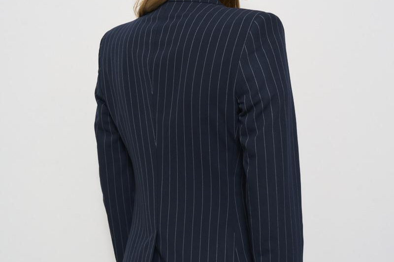 Abito donna blu gessato TPARIGI10BAD 50006B1107 TAGLIATORE 