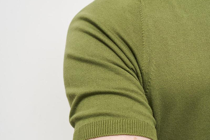 T-shirt uomo girocollo verde AU1020C 1005 ALPHA STUDIO 