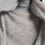 Dolcevita donna in mohair grigio chiaro L5WG58 X47 LIVIANA CONTI 