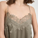 Abito donna lungo verde oliva BAILAR OLIVEGREEN IRO 