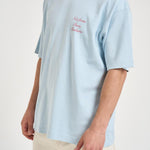 T-shirt uomo girocollo celeste TS209 CO002LIGHTBLUE DROLE DE MONSIEUR 