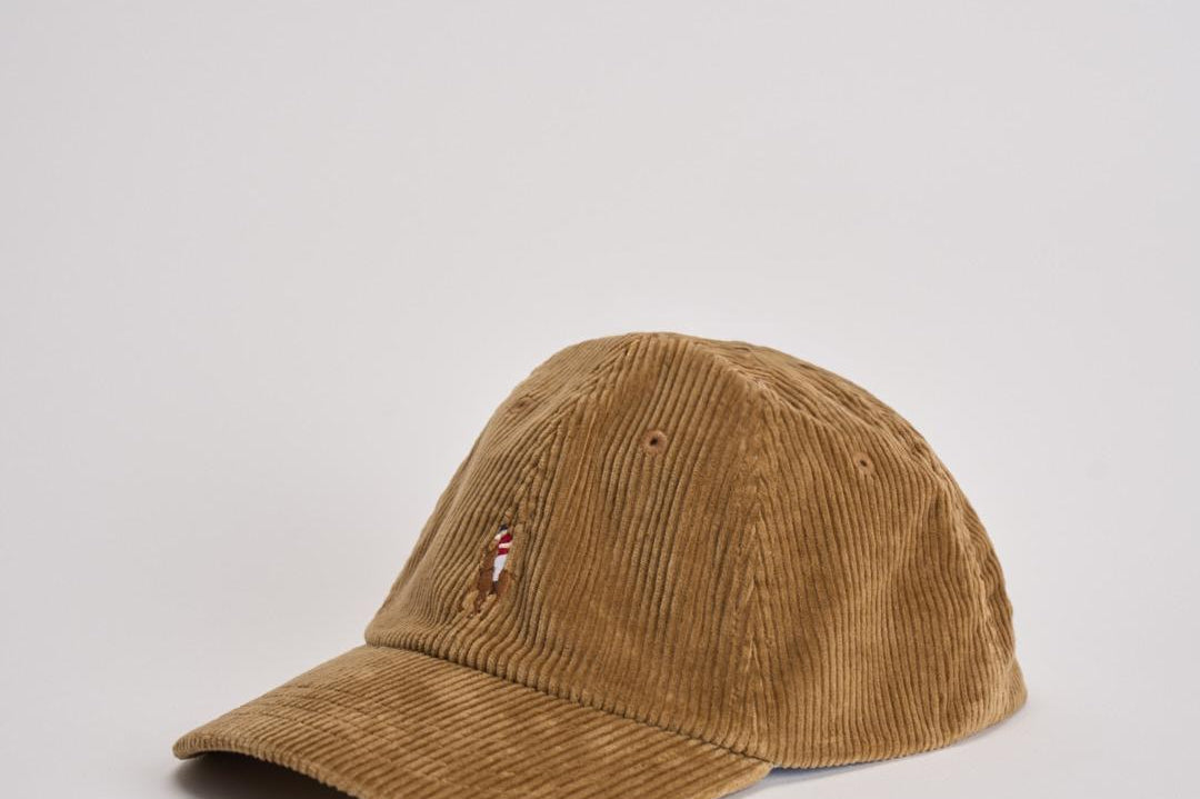 Cappellino uomo a costine beige 710847175 007 RALPH LAUREN 