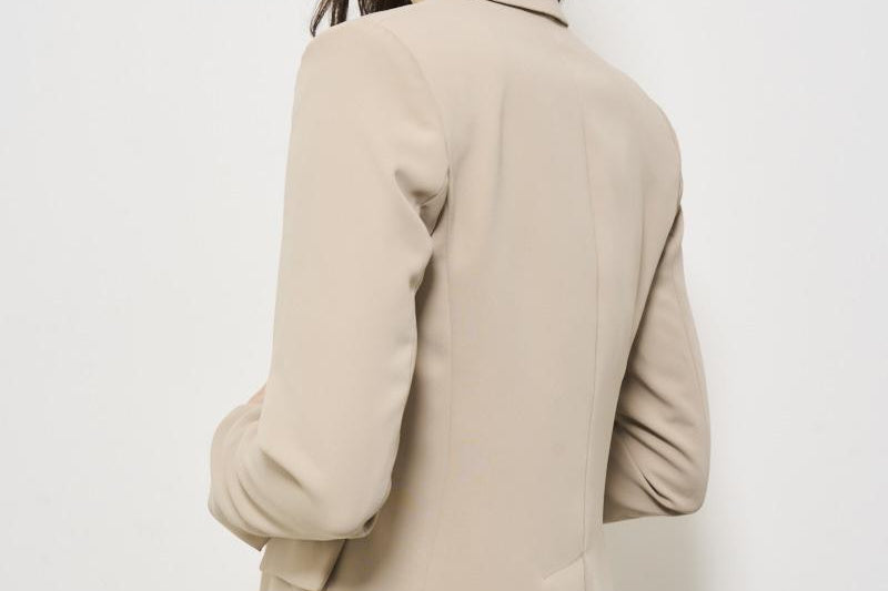 Blazer donna monopetto sabbia D420220 PANTY25003 P.a.r.o.s.h. 
