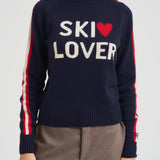 Maglia donna con stampa blu e rossa PEAK SKILOVE6141 MC2 SAINT BARTH 