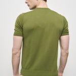 T-shirt uomo girocollo verde AU1020C 1005 ALPHA STUDIO 