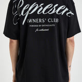 T-shirt uomo girocollo nera 41201 001BLACK REPRESENT 