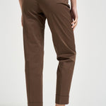 Pantalone donna con risvolto marrone ALICE LONG CRSILKBROWN BERWICH 