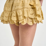 Shorts donna Puria in pizzo giallo pastello SH0255FA D1J05E10LC MARANT ETOILE 