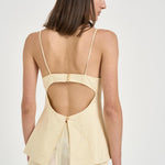 Top donna in lino burro S6SN04 A41 SEMICOUTURE 