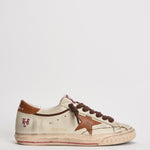 Sneakers uomo Super-star crema e tabacco GMF00758 F00811015400 GOLDEN GOOSE 
