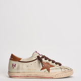 Sneakers uomo Super-star crema e tabacco GMF00758 F00811015400 GOLDEN GOOSE 