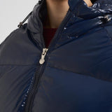 Piumino uomo corto lucido blu notte STEVE 4004 PYRENEX 