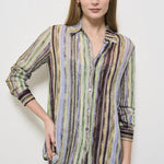 Camicia donna a righe multicolor DS25SJ0C BR002HSM9KS MISSONI 