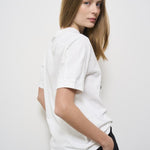 T-shirt donna bianca in cotone Jaylin 10524 IVY1 ANINE BING 
