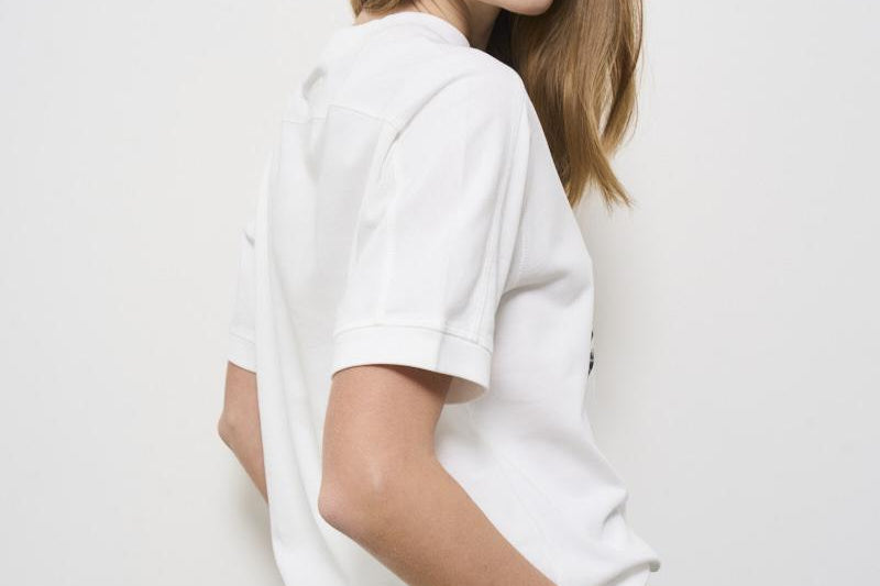 T-shirt donna bianca in cotone Jaylin 10524 IVY1 ANINE BING 