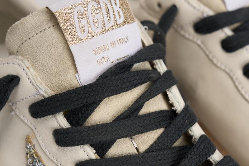 Sneakers donna Ball Star glitter argento GWF00117 F00747212274 GOLDEN GOOSE 