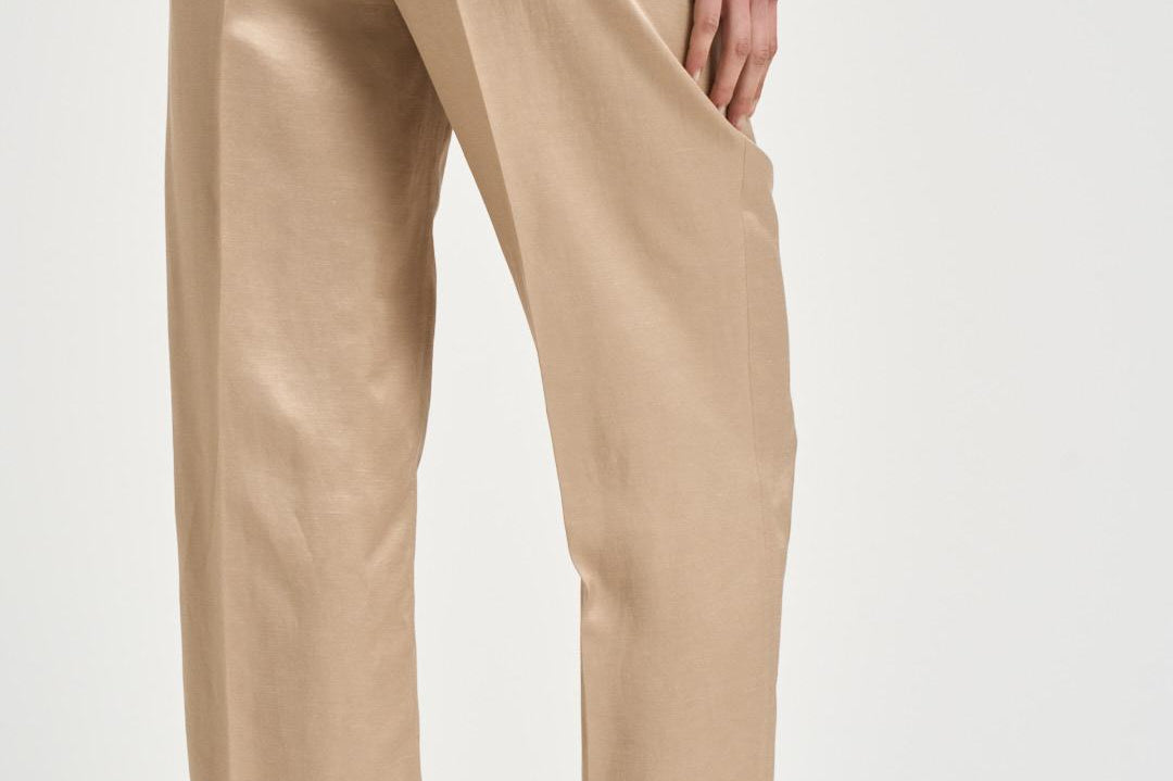Pantaloni donna dritto beige A04210D 01926146 PESERICO 