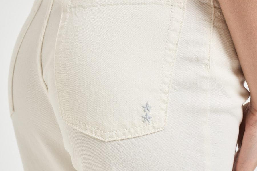 Jeans donna gamba dritta crema JILL 8800WHITE ICON DENIM 