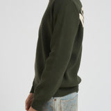 Maglia uomo girocollo verde GMP00841 P00197235674 GOLDEN GOOSE 