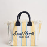 Borsa donna colette a righe gialla e bianca COLETTE 02600L MC2 SAINT BARTH 