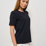 T-shirt donna girocollo nera 25700 10 RRD 