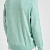 Maglia uomo girocollo verde menta 710890558 513 RALPH LAUREN 