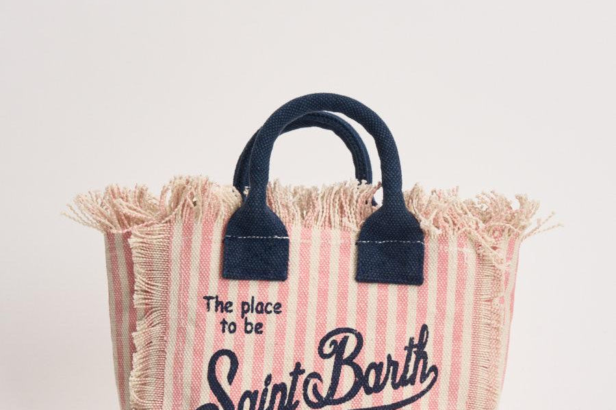 Borsa donna Vanity Mini a righe rosa VANITYMINI 03448L MC2 SAINT BARTH 