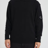 Felpa uomo girocollo in misto lana nera KN707A 110149A999 CP COMPANY 