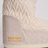Stivale donna da neve in maglia panna 1409750 L032WHITESAND MOON BOOT 