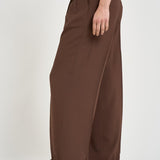 Pantalone donna palazzo marrone 173899 D8029641 INCOTEX 