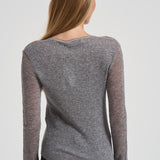 Top a coste in lurex KERRIA GREYLUREX IRO 