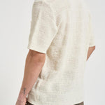 Polo uomo effetto crochet beige M26100018 CLEARCREAM SAMSØE SAMSØE 