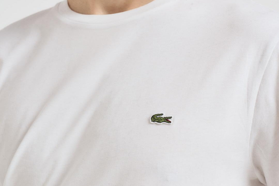 T-shirt uomo girocollo bianco TH6709 001 LACOSTE 