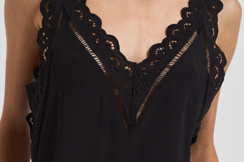 Top donna Fradela nero HT0663FA C3J11I01BK ISABEL MARANT 