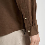 Camicia uomo in lino marrone 710968915 500 RALPH LAUREN 