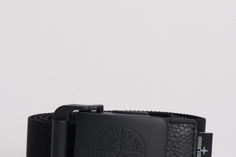 Cintura uomo in nylon nera 9300001 S0073V0029 STONE ISLAND 