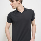 Polo uomo grigia antracite AU1021B 1014 ALPHA STUDIO 