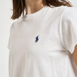 T-shirt donna girocollo bianco 211B14605 032 RALPH LAUREN 