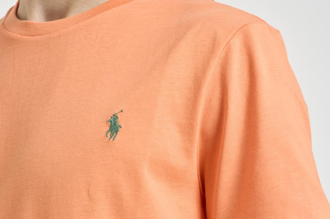 T-shirt uomo girocollo arancione 710671438 457 RALPH LAUREN 