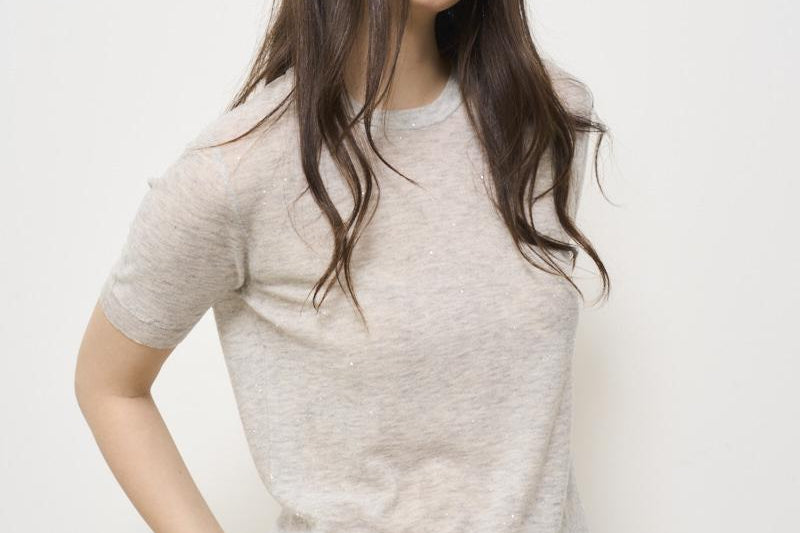 T-shirt donna grigia girocollo B02021 B0218 ROBERTO COLLINA 