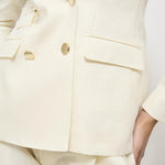 Giacca donna doppiopetto panna 2156 542501 L.B.M. 