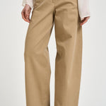 Pantalone donna dritto beige NAN24 BEIGE NINE IN THE MORNING 
