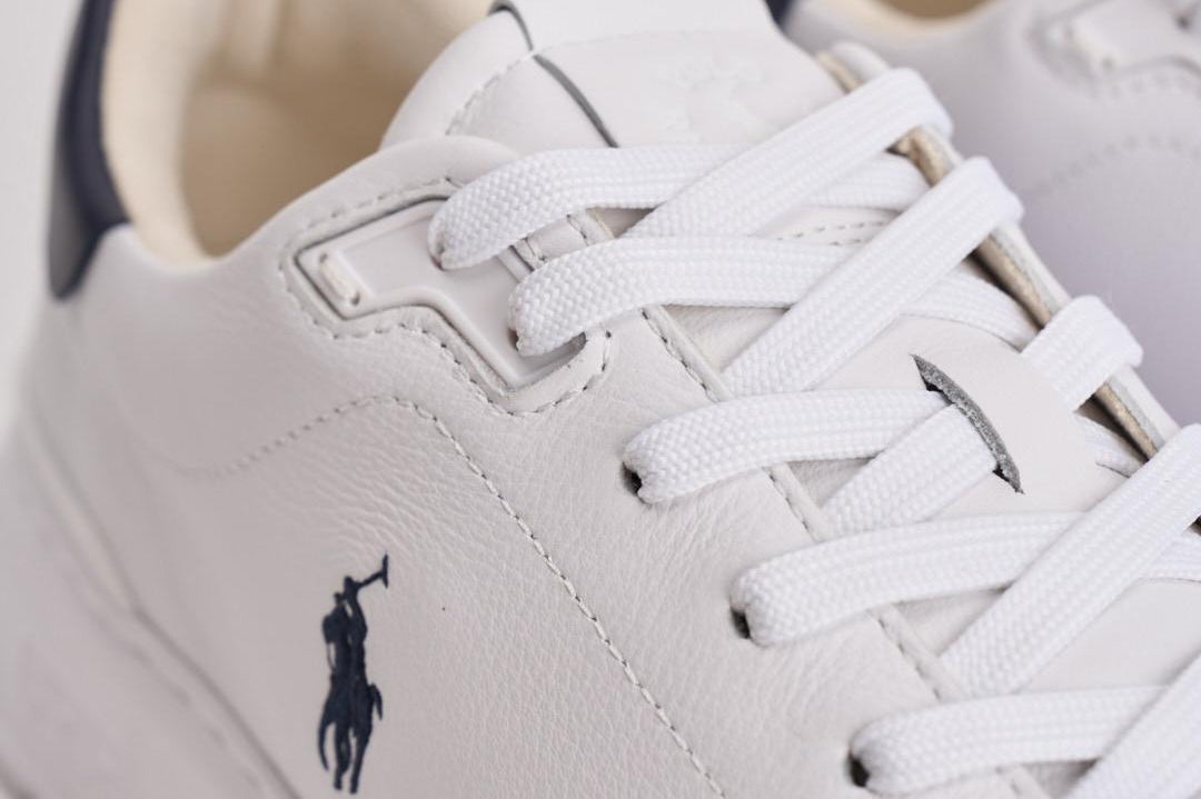 Sneakers uomo RLite Court bianco e blu 809974097 001 RALPH LAUREN 