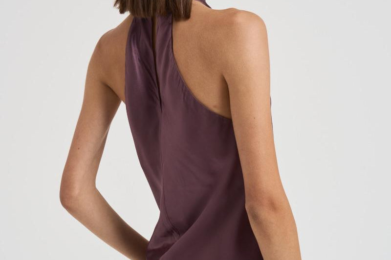 Top Zeyne in raso donna T180959A MAUVE THE ANDAMANE 