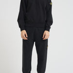 Felpa uomo con cappuccio nera 6100023 S0A20V0029 STONE ISLAND 