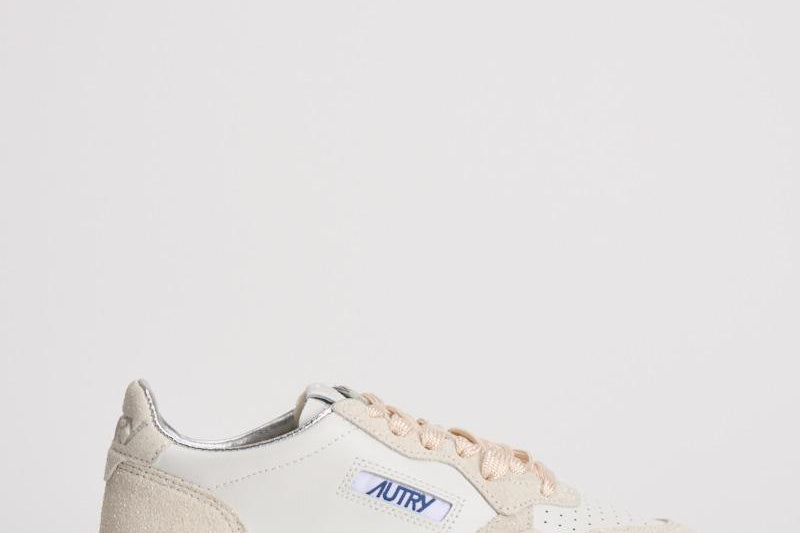 Sneakers donna Medalist in suede grigio chiaro AULW TA01 AUTRY 